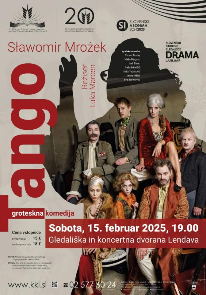 SNG Drama Ljubljana Sławomir Mrożek Tango Pomurec