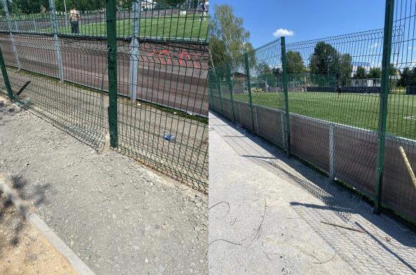 FOTO: Kdo vztrajno odstranjuje ograjo pri šolskem igrišču? Občina napovedala ukrepe
