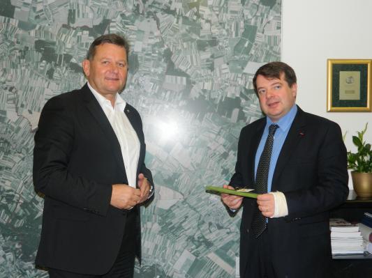 Župan Jevšek sprejel francoskega veleposlanika v Sloveniji
