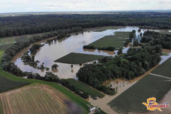 Začela se je gradnja visokovodnega nasipa ob reki Muri