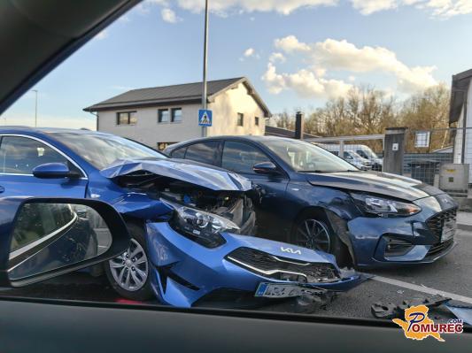 FOTO in VIDEO: Prometna nesreča zaprla cesto v Murski Soboti