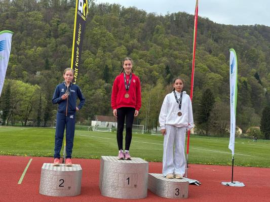 FOTO: Mlada pomurska atletinja je postala državna prvakinja