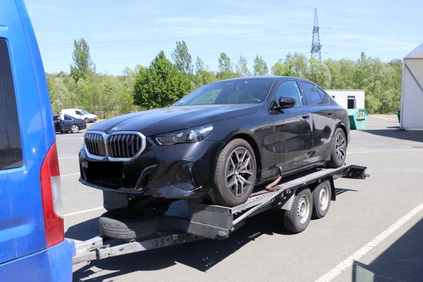 FOTO: Na pomurski avtocesti zasegli ukraden BMW