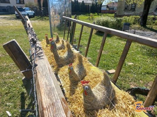 FOTO: Kokoši iz sena navdušujejo obiskovalce