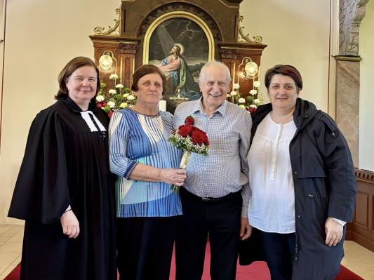 FOTO: Zlata poroka na Goričkem, 50 let ljubezni Milene in Franca