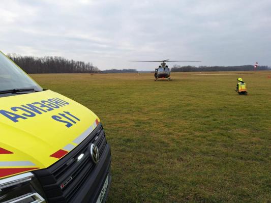 Na letališču v Murski Soboti intervencija, posredoval tudi helikopter