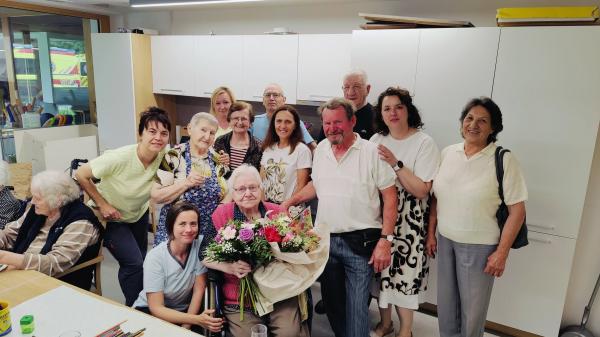 FOTO: V Rakičanu slavili 100. rojstni dan vedno nasmejane Tončke