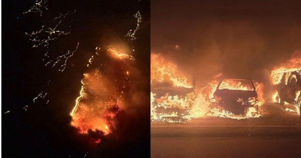 FOTO in VIDEO: Priljubljena destinacija številnih Prekmurcev v ognju, gorijo tudi hiše in avtomobili