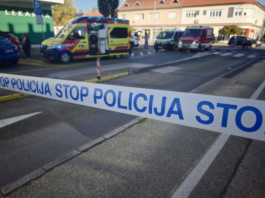 FOTO in VIDEO: Huda nesreča v Murski Soboti, poškodovana dva pešca